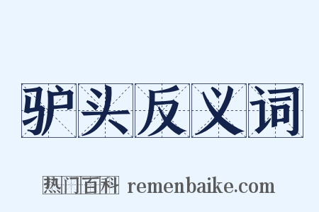 驴头反义词是什么意思的图片